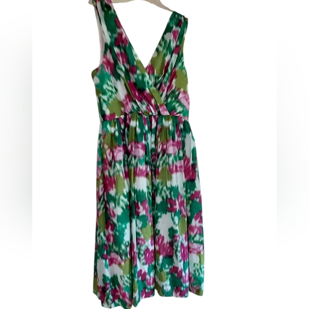 Allen B by Allen Schwartz Flirty Low Cut Party Dress Full Floral Coquette Sz 10
